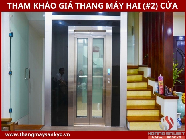 Tham khảo giá thang máy 2 cửa