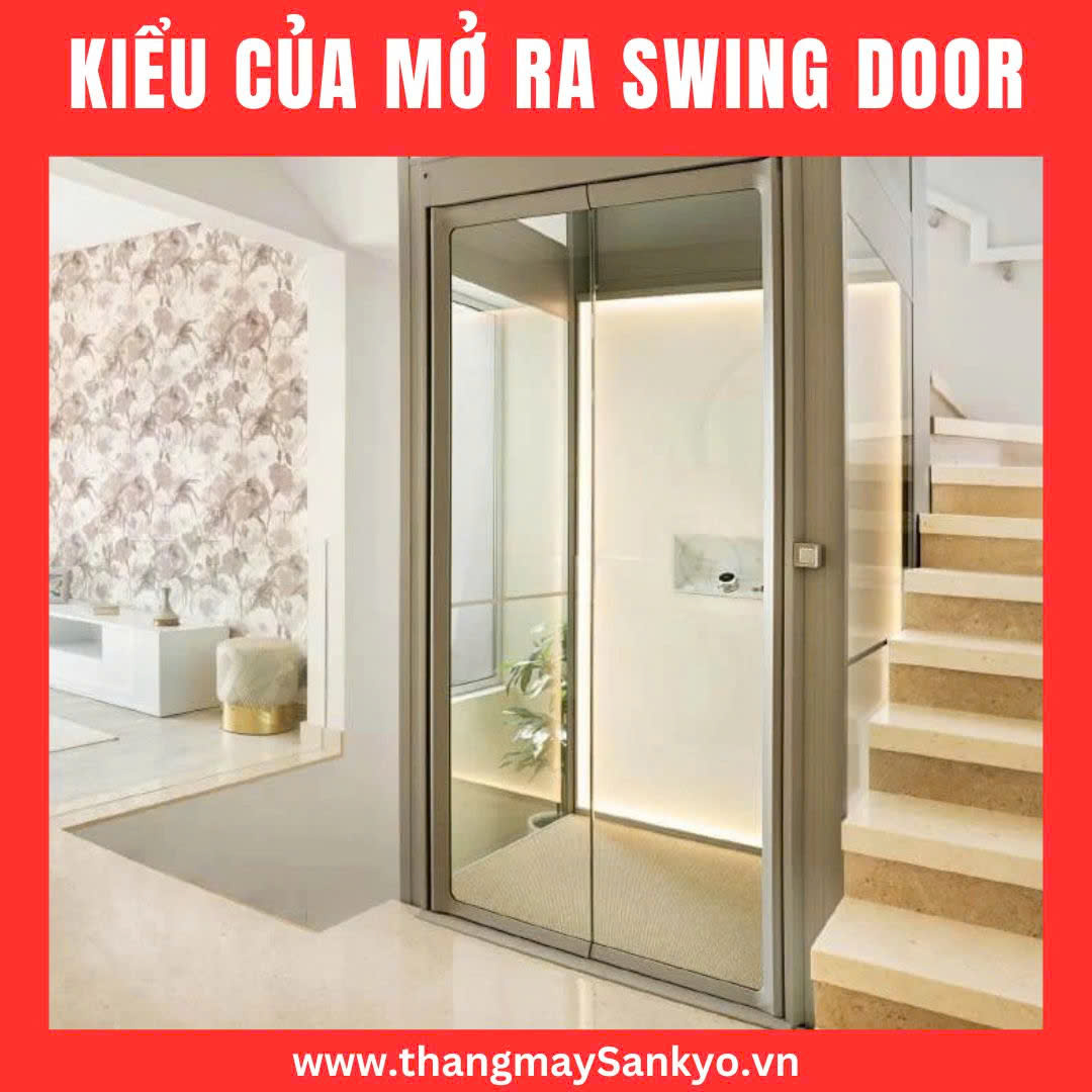 Elevator with automatic door opening