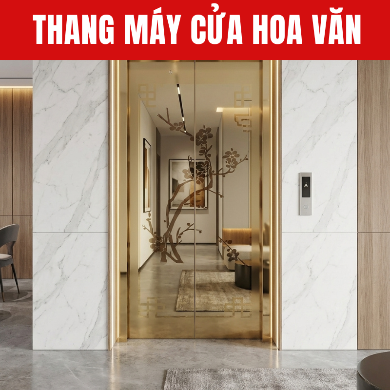 Elevator with Decorative Doors