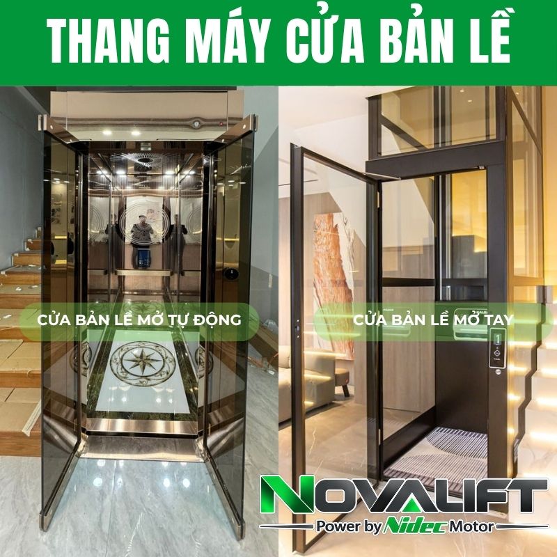 Phân loại cửa bản lề mở tay và cửa bản lề mở tự động