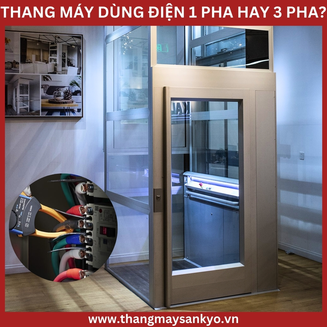 Liệu thang máy gia đình nên sử dụng điện 1 pha hay 3 pha?