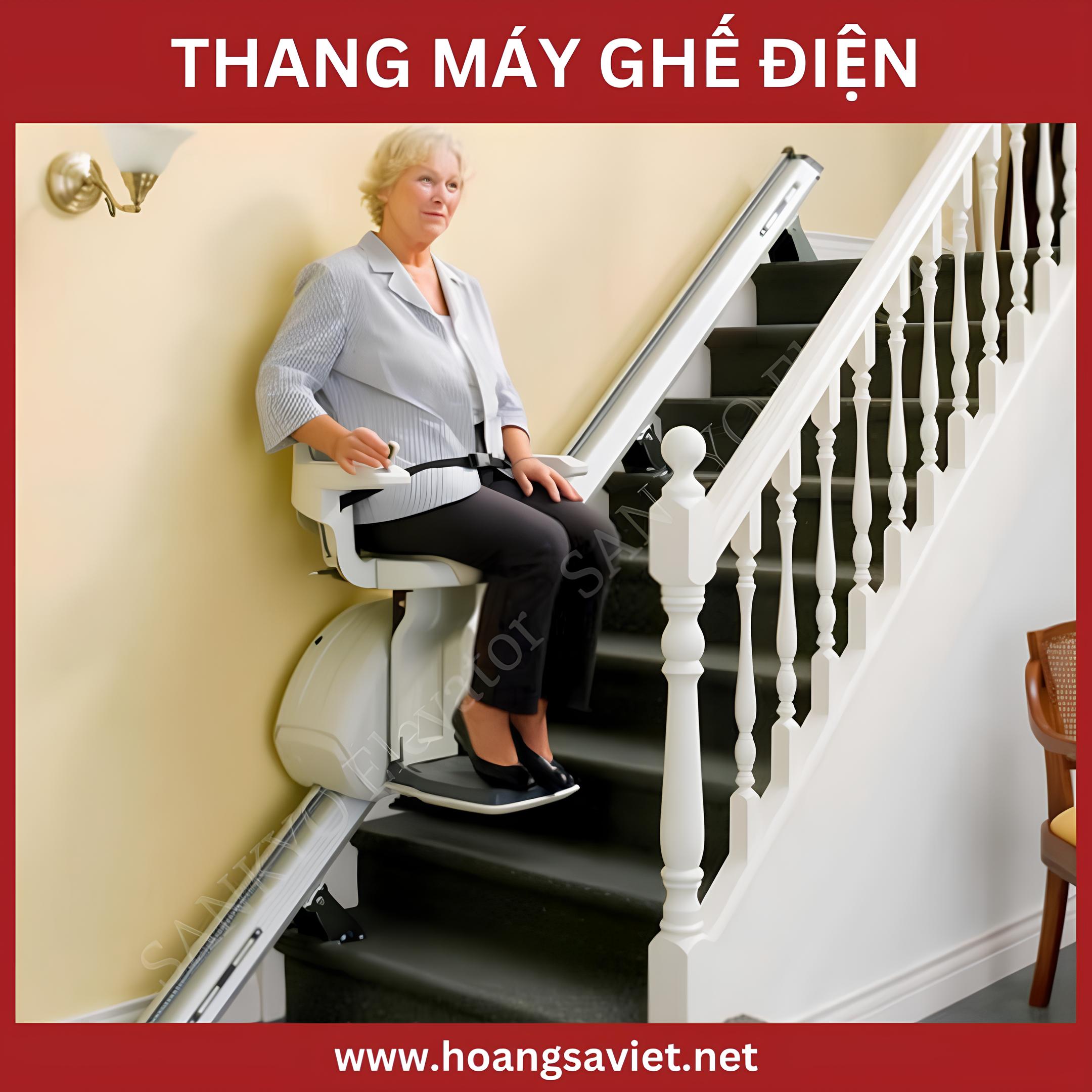 Thang máy ghế điện cho người già cao cấp