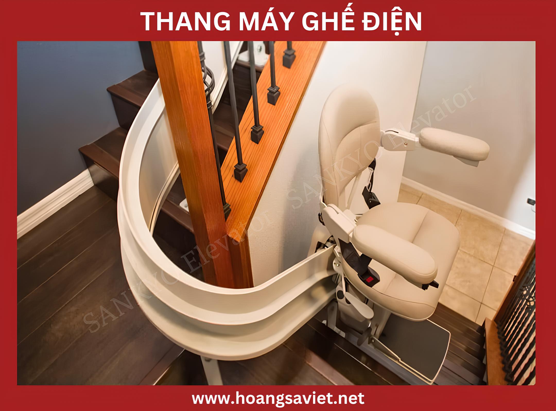 Electric chair lift for the elderly suitable for all types of stairs