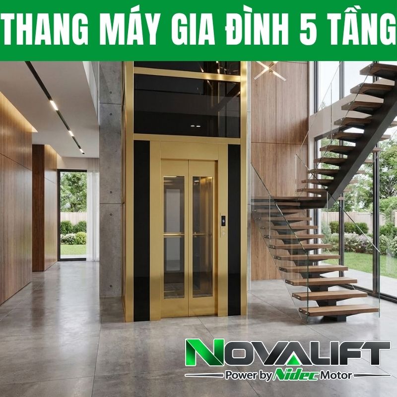 Thang Máy Gia Đình 5 Tầng