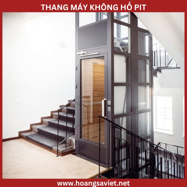 Illustration of pitless home elevator