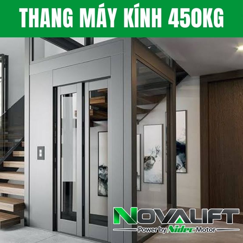 Thang máy kính 450kg