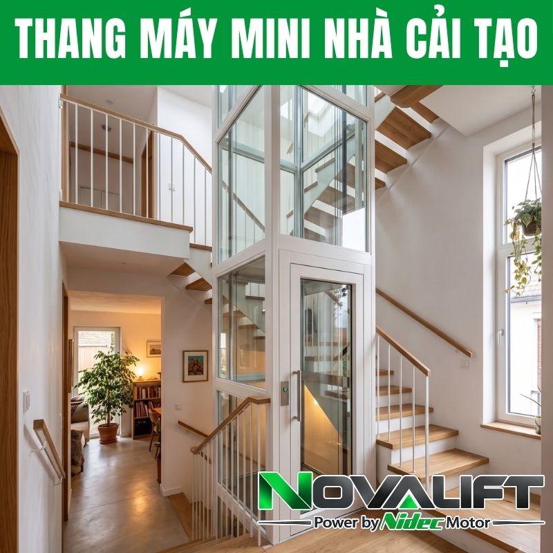 Thang máy mini cho nhà cải tạo