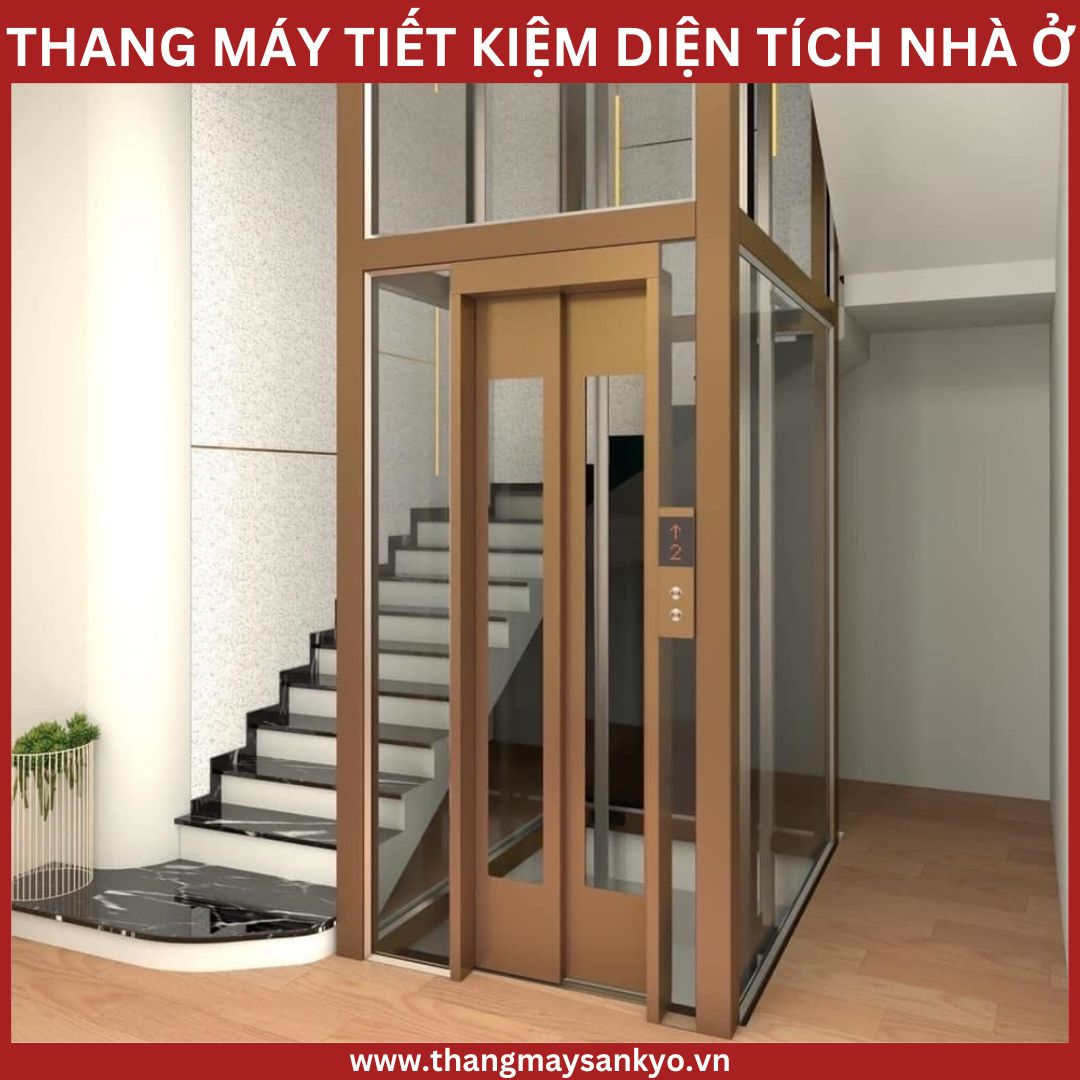 Thang máy gia đình tiết kiệm diện tích