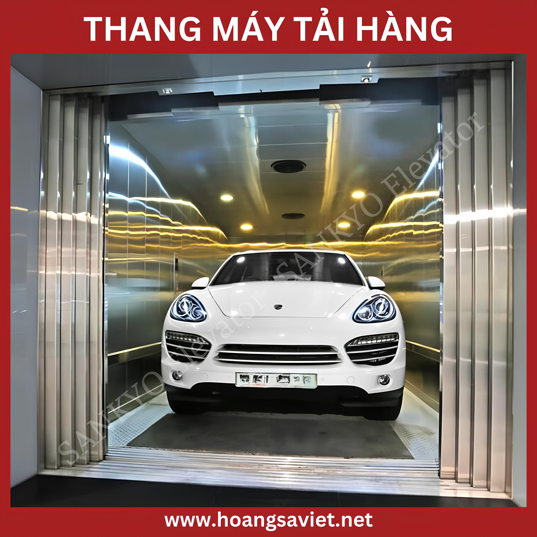 Thang máy tải hàng dành cho ô tô