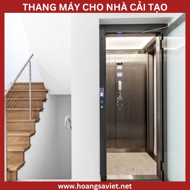 Ảnh minh họa thang máy tải hàng cho nhà cải tạo
