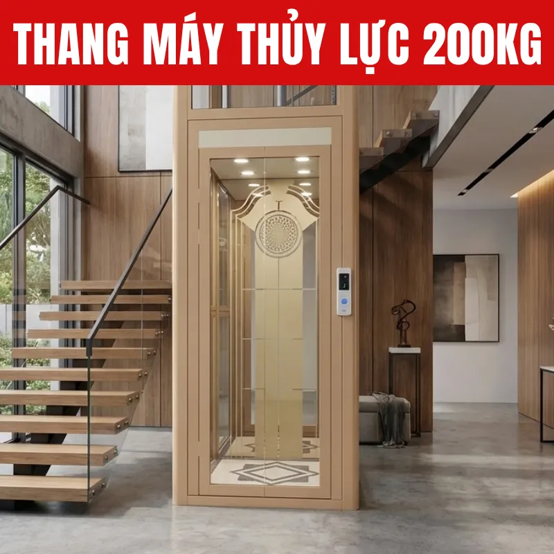 Thang máy thủy lục 200kg Thang máy thủy lục 200kg