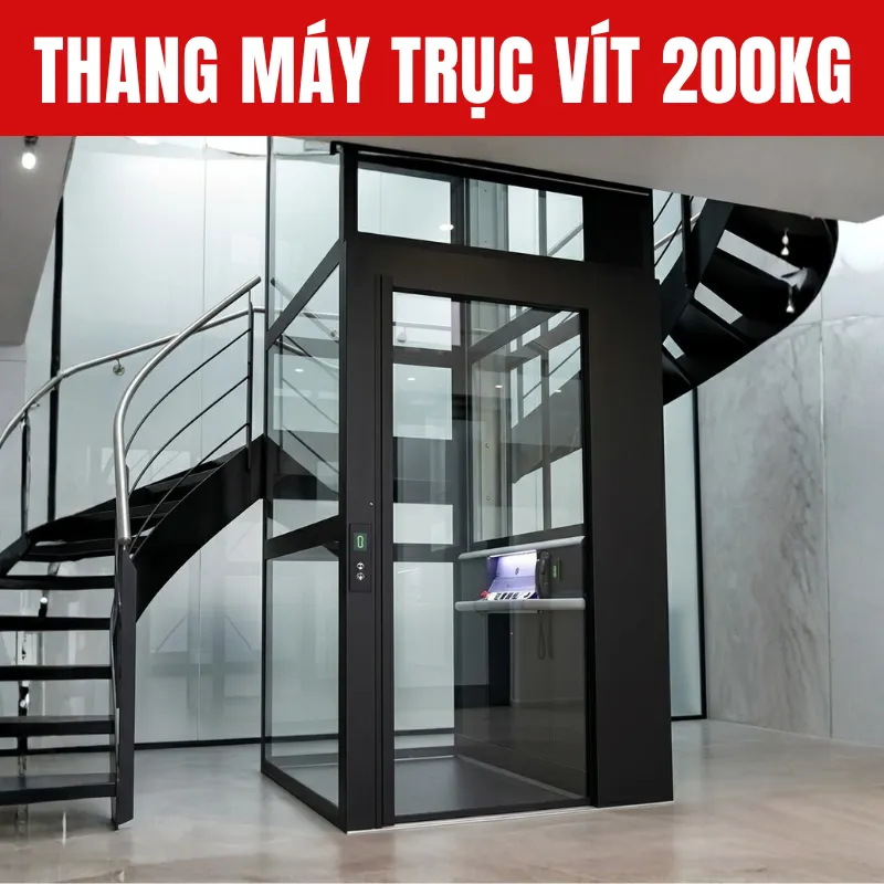 Thang Máy Trục Vít 200kg Thang Máy Trục Vít 200kg