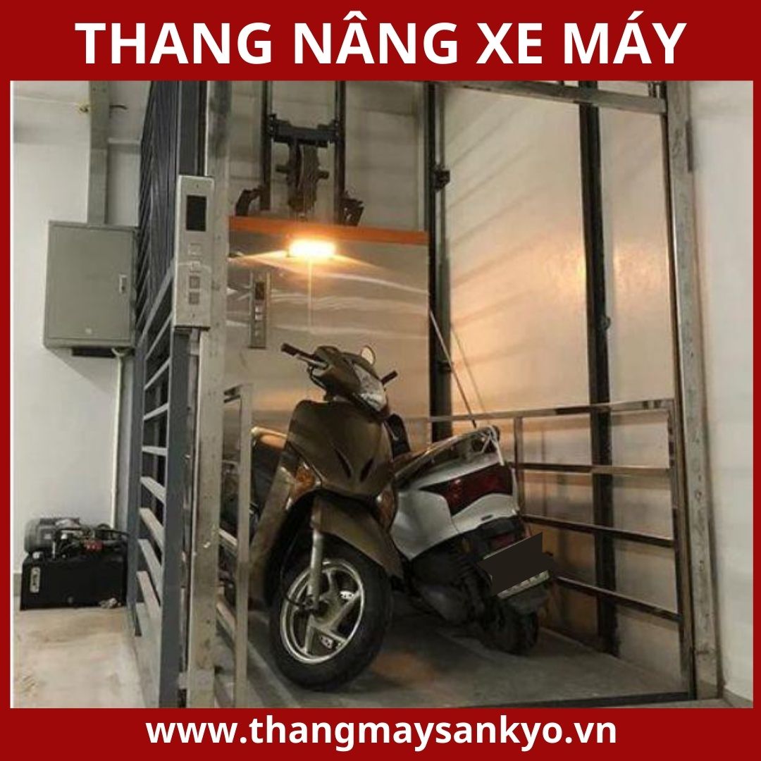 Thang nâng xe máy