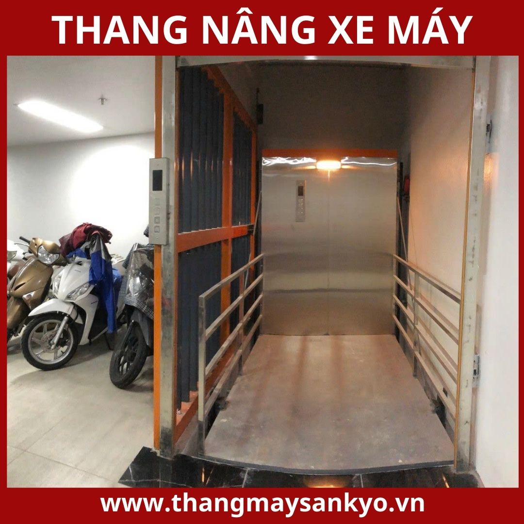 Thang nâng xe máy