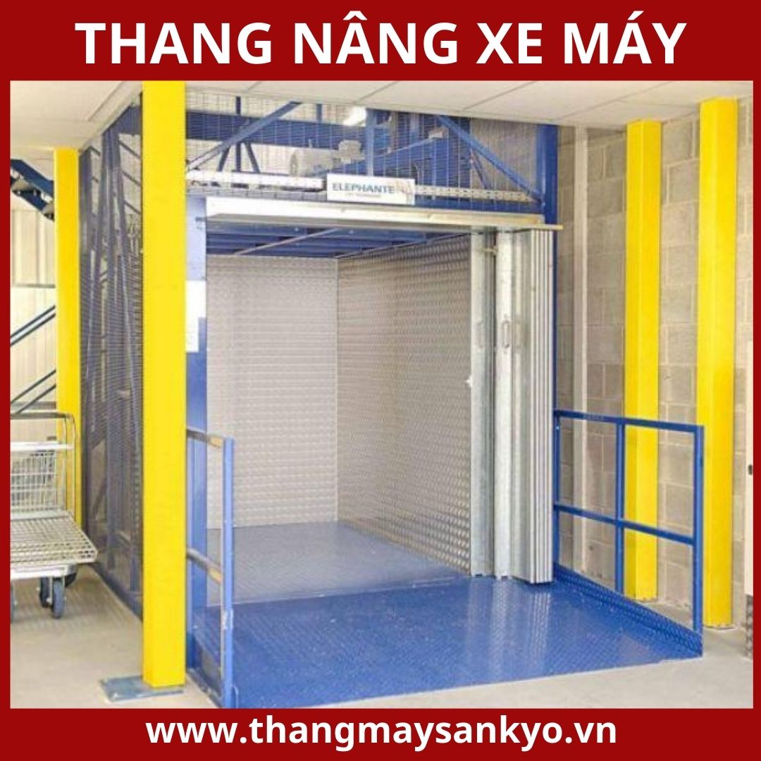 Thang nâng xe máy