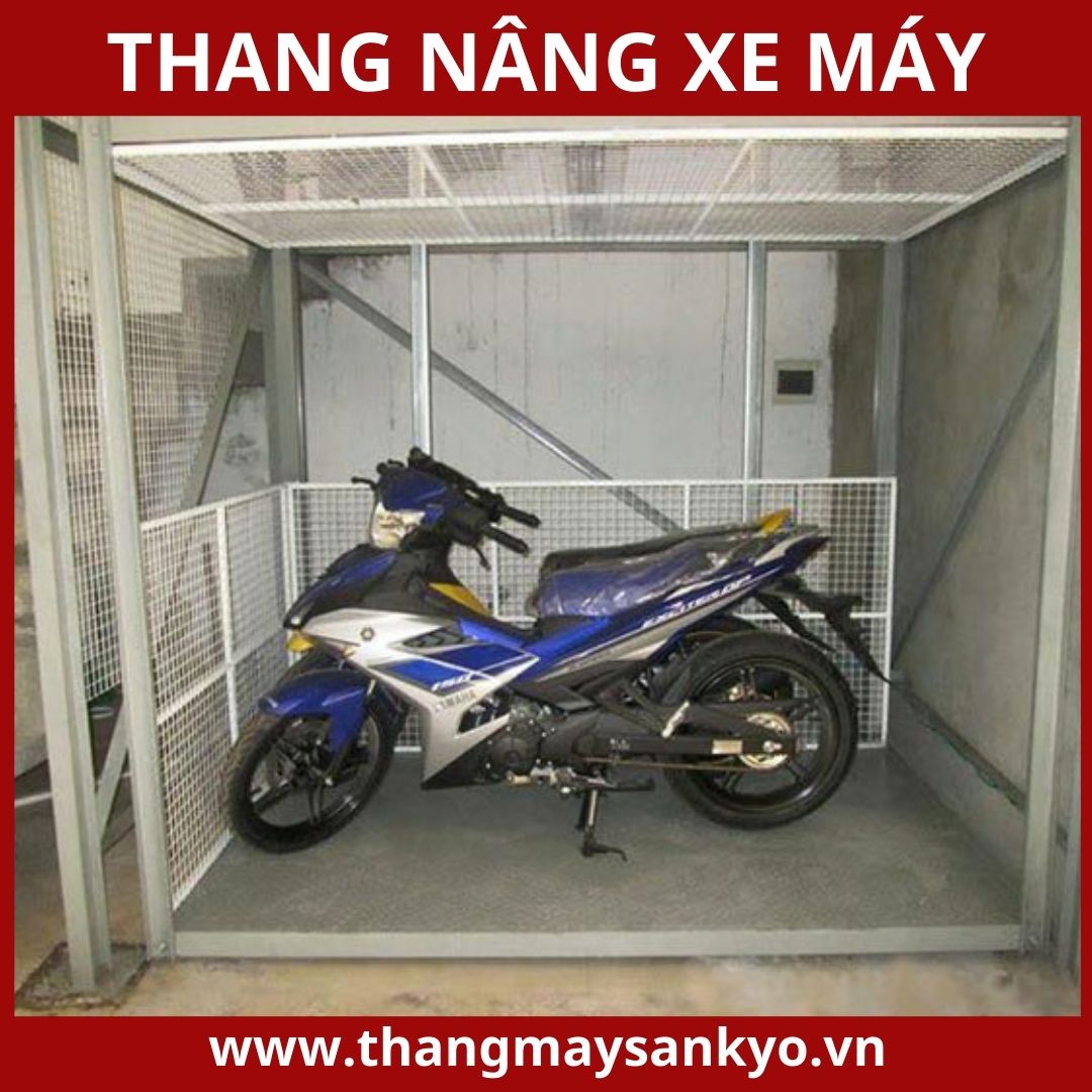 Thang nâng xe máy