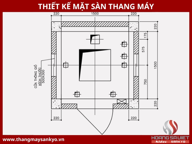 Thiết kế mặt sàn thang máy