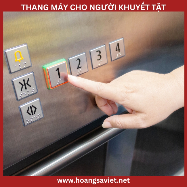 Hình ảnh minh hoạ tiêu chuẩn thang máy cho người khuyết tật