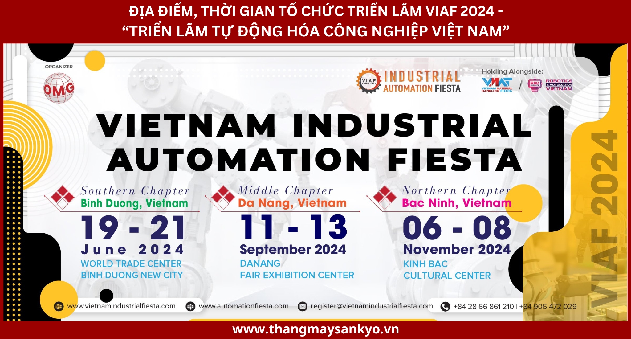Thời gian, địa điểm tổ chức Triển lãm VIAF 2024 - Triển lãm Quốc tế về Máy móc Thiết bị Tự động hóa Việt Nam