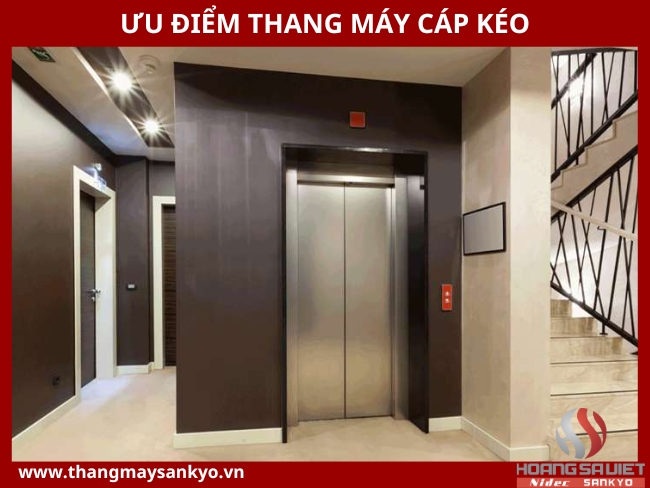 Ưu điểm thang máy cáp kéo
