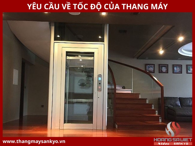 Yêu cầu về tốc độ thang máy