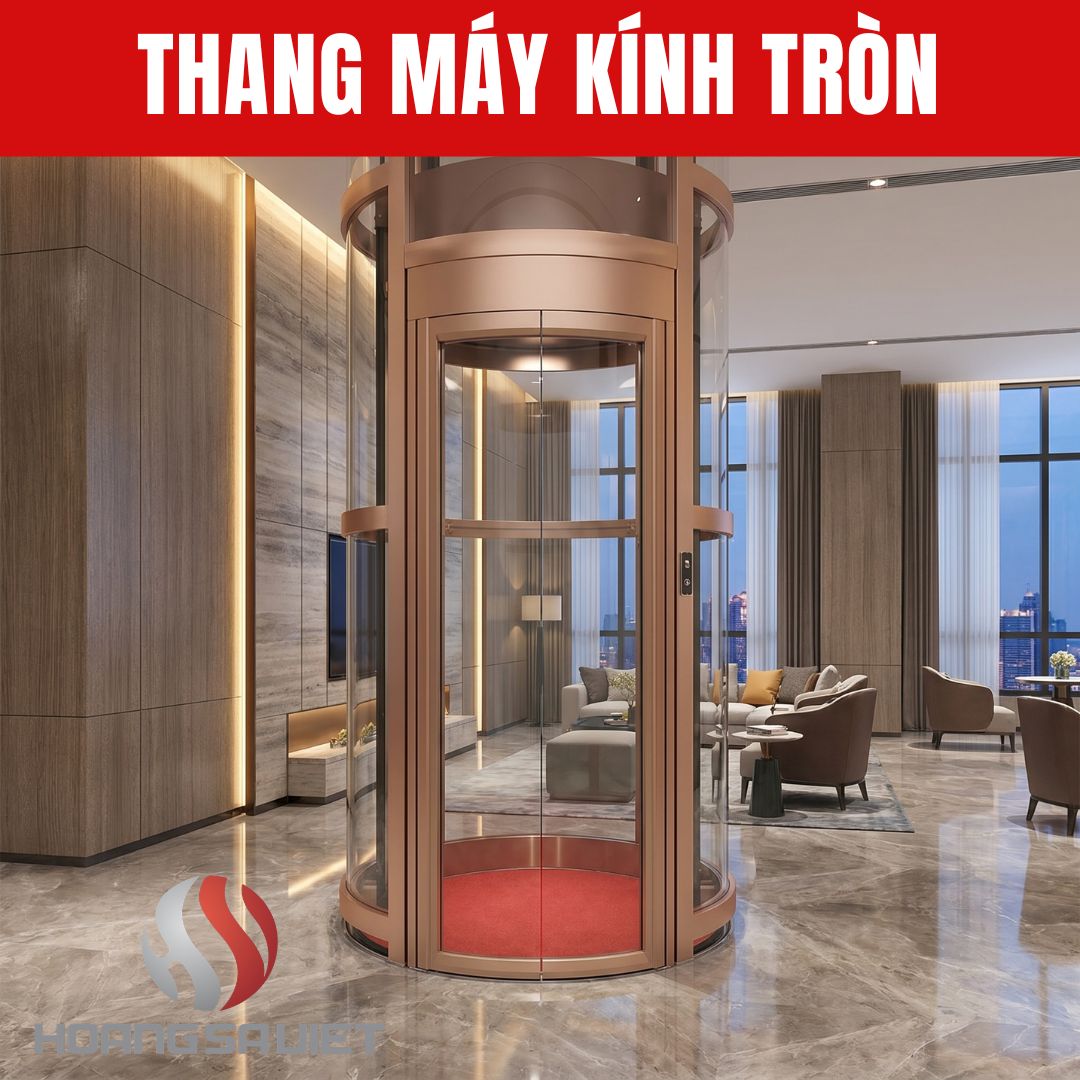 Thang Máy Tròn Vách Kính Thang Máy Tròn Vách Kính