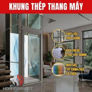 Khung Thép Thang Máy Kính